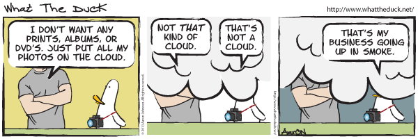 What the Duck - Cloud storage ... going up in smoke?