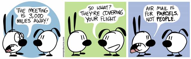 Comic strip Mimi and Eunice - Flights